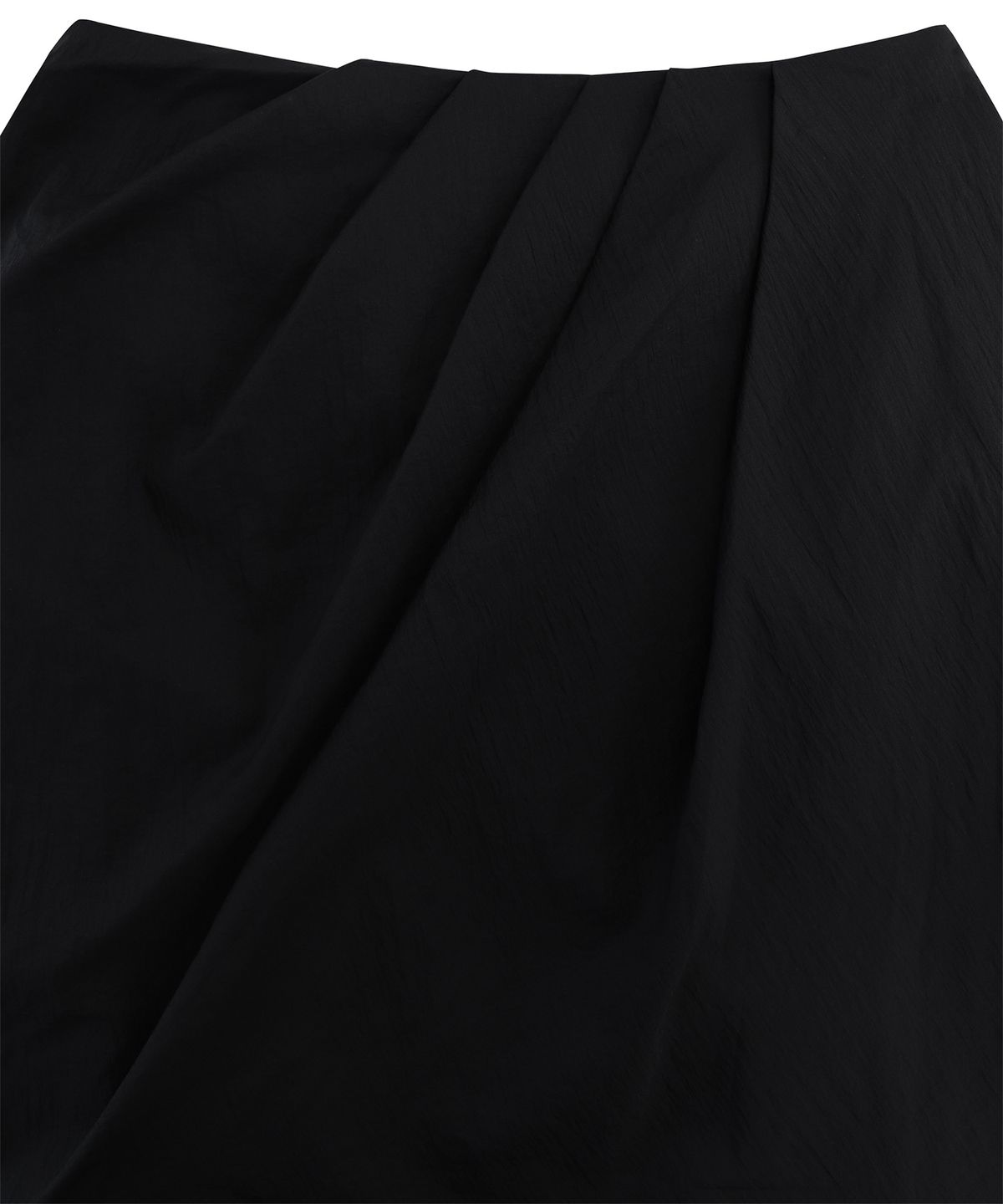 트리밍버드(TREEMINGBIRD) Layered Drape Skirt [ Charcoal Navy ]