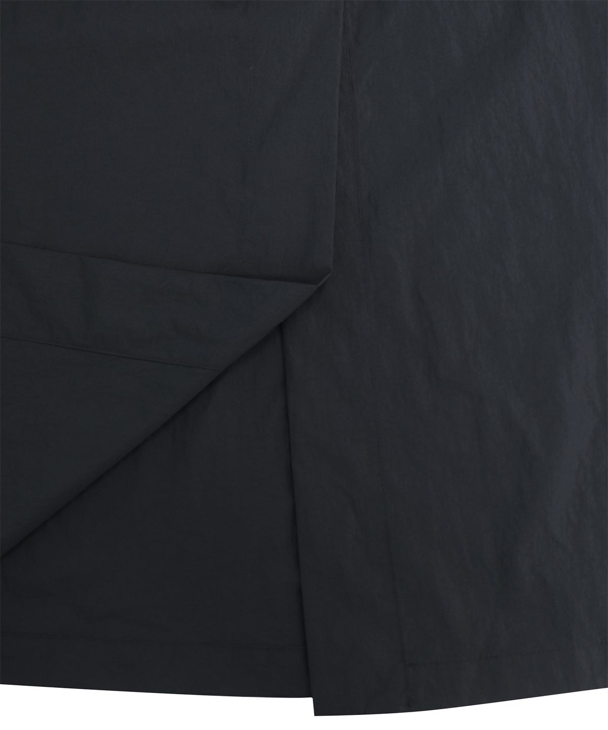 트리밍버드(TREEMINGBIRD) Layered Drape Skirt [ Charcoal Navy ]