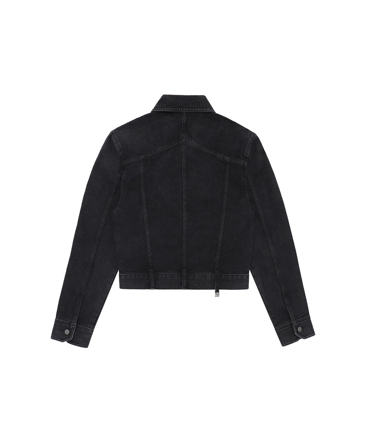 트리밍버드(TREEMINGBIRD) Incision Denim Set-up Jacket [ Black ]