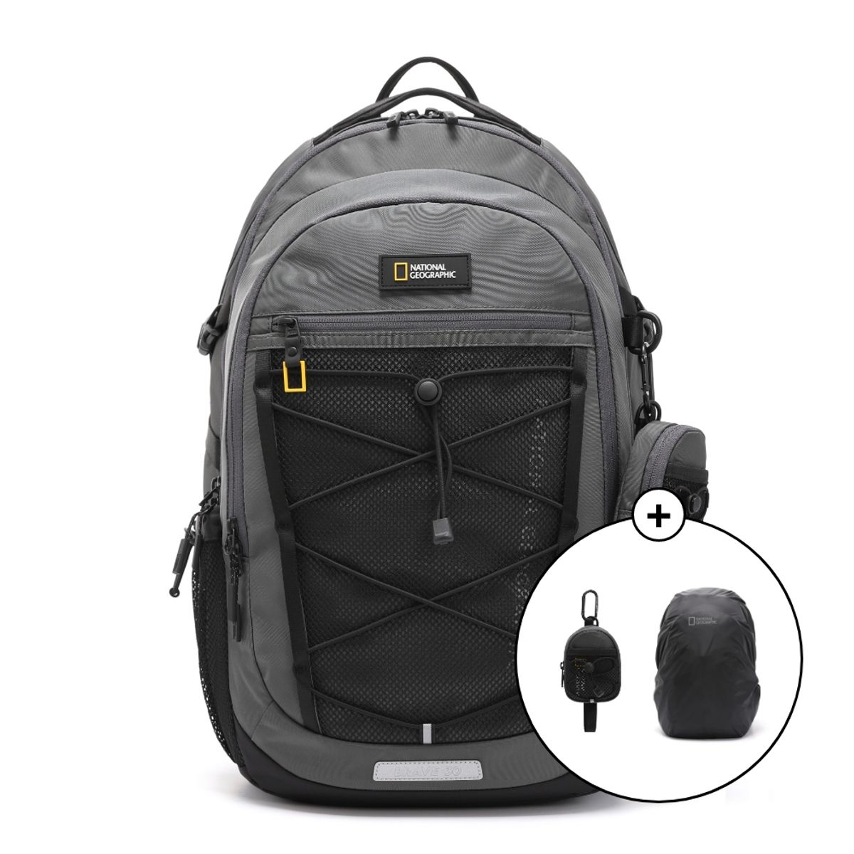 내셔널지오그래픽(NATIONALGEOGRAPHIC) N251ABG570 브레이브 백팩 GREY