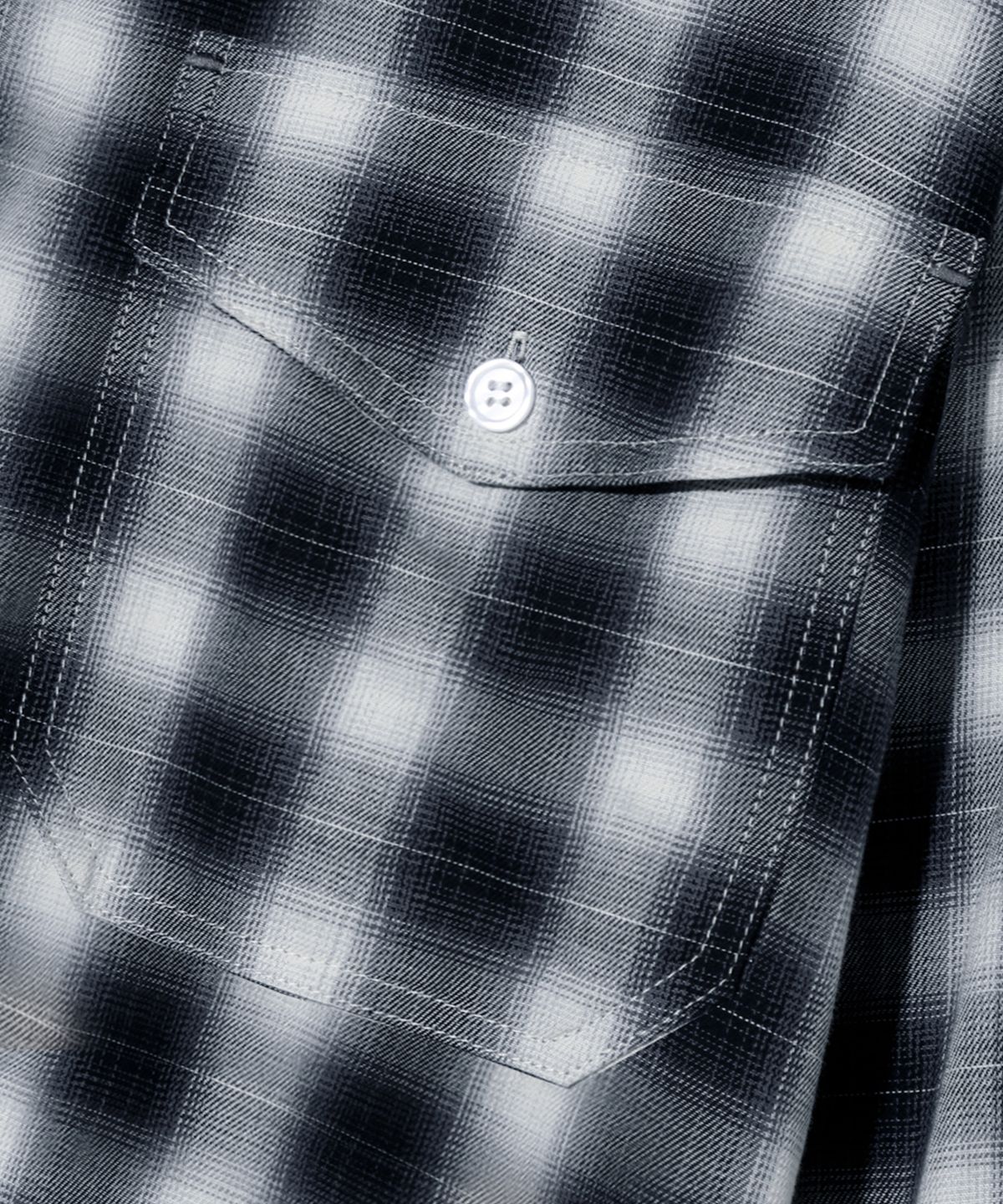 트릴리온(TRILLION) 투 포켓 옴브레 체크 셔츠 (BLUE)