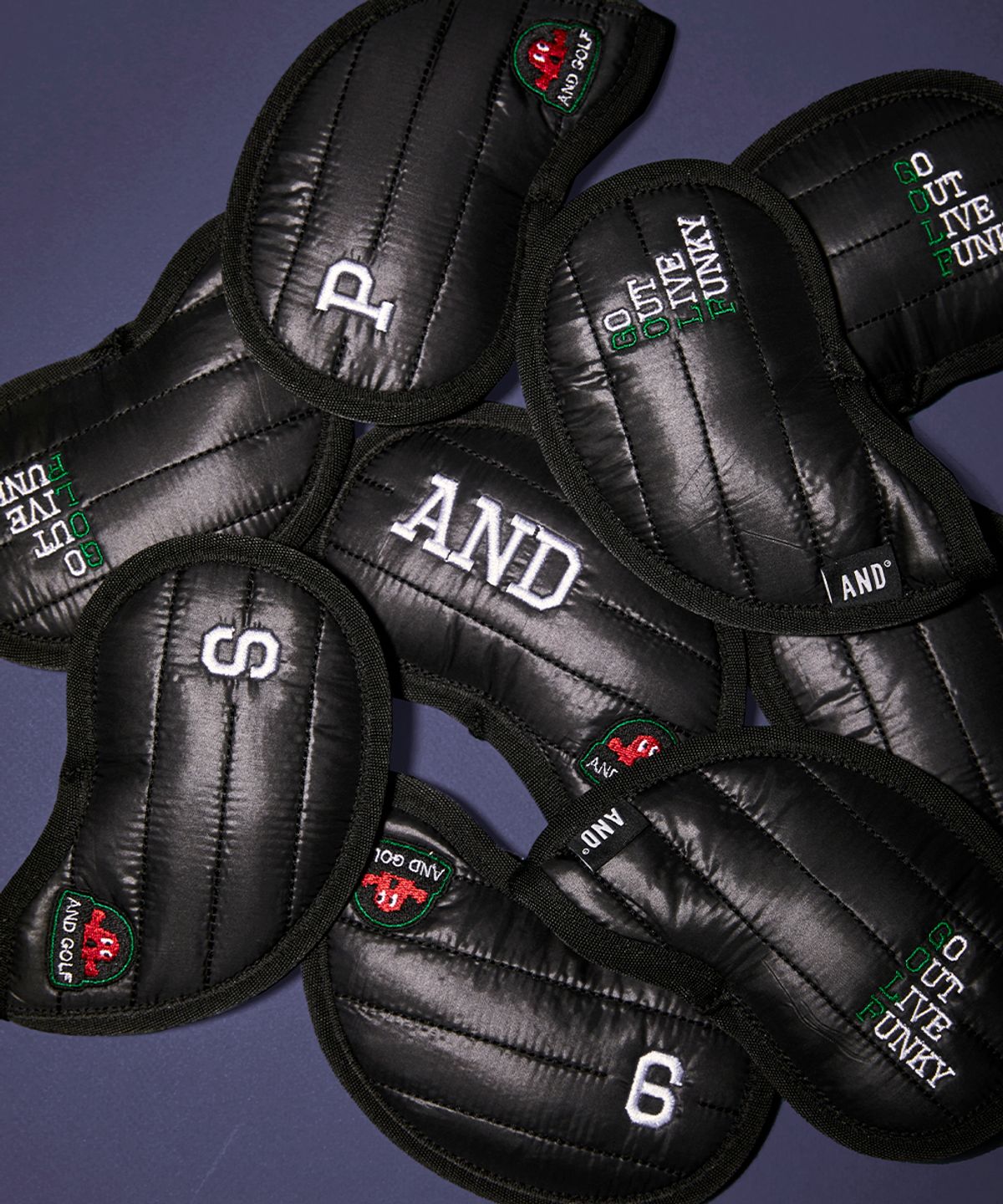 앤드 골프(AND GOLF) Padded Iron Cover Black