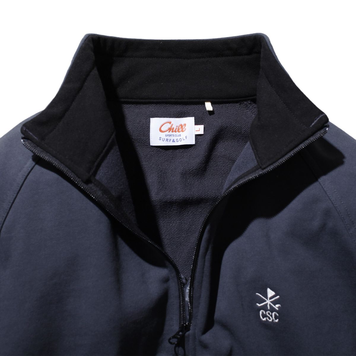 칠스포츠클럽(CHILL SPORTS CLUB) 클래식 씨 하프집업 챠콜