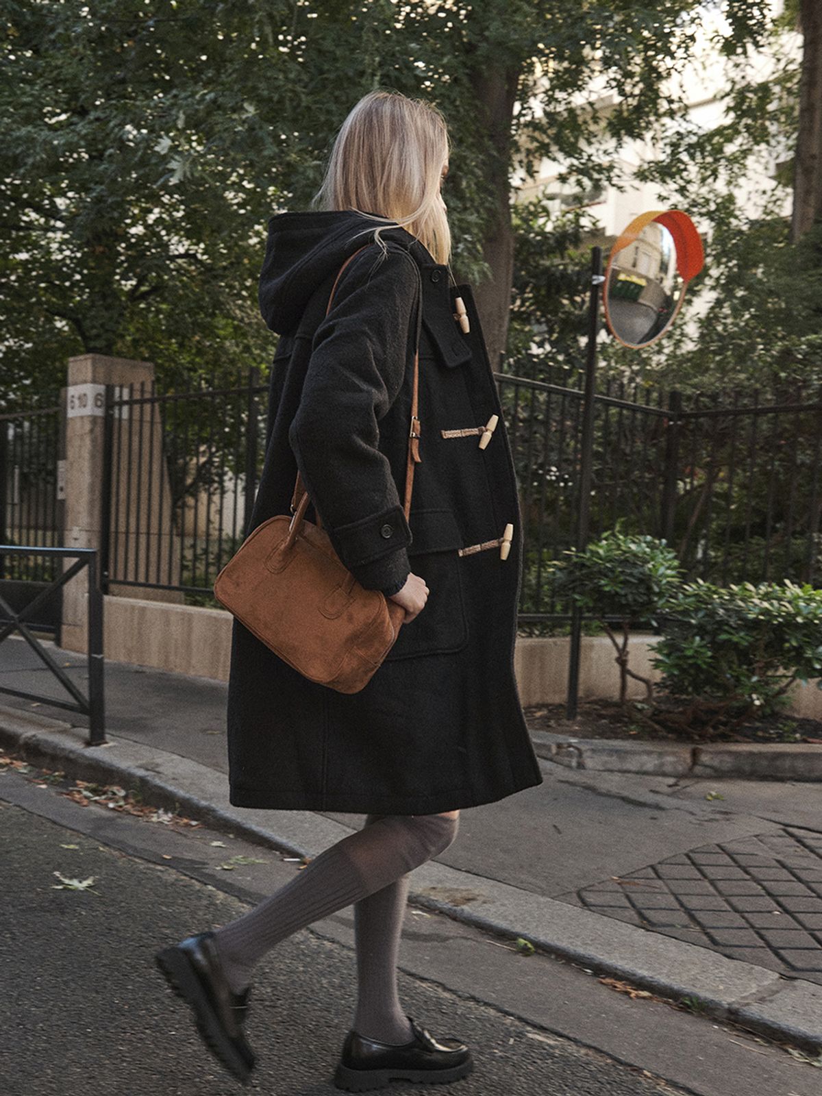 아노에틱(ANOETIC) WOOL HOODED DUFFLE COAT_BLACK