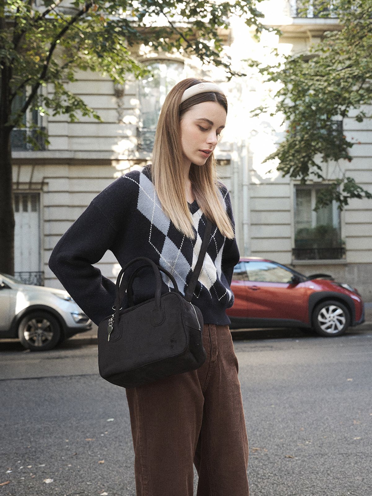 아노에틱(ANOETIC) TWO-WAY SUEDE TOTE BAG_BLACK