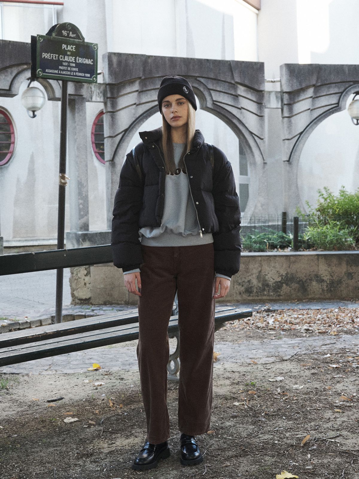 아노에틱(ANOETIC) CORDUROY STRAIGHT PANTS_BROWN