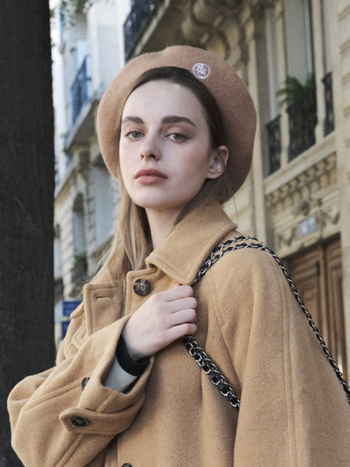 아노에틱(ANOETIC) ANC CLASSIC LOGO WOOL BERET_2COLOR