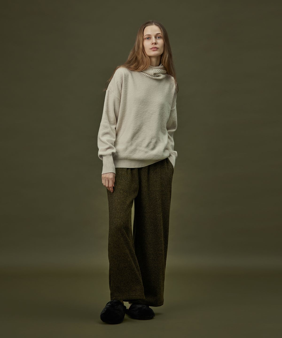 아템포(ATEMPO) HOODIE KNIT_milktea (women)