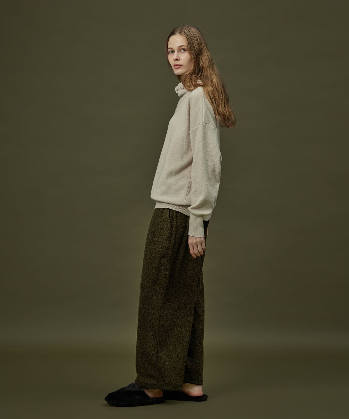 아템포(ATEMPO) HOODIE KNIT_milktea (women)