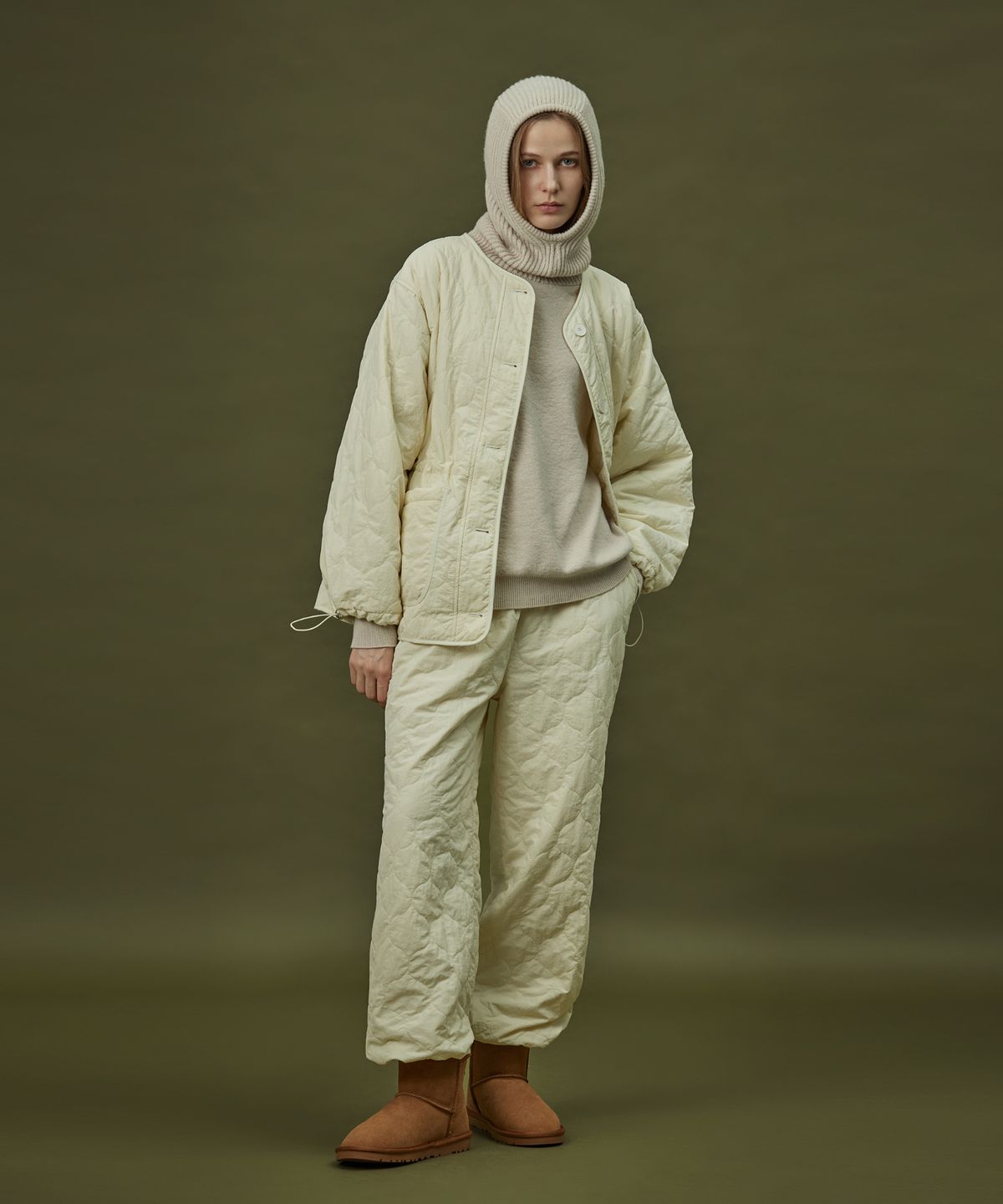 아템포(ATEMPO) HOODIE KNIT_milktea (women)
