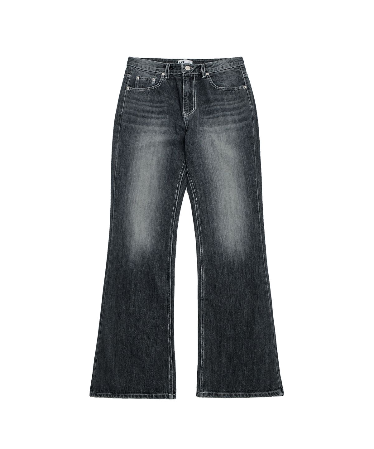 락케이크(ROCKCAKE) Marcia Low Rise Bootcut Jeans - Smoky Gray