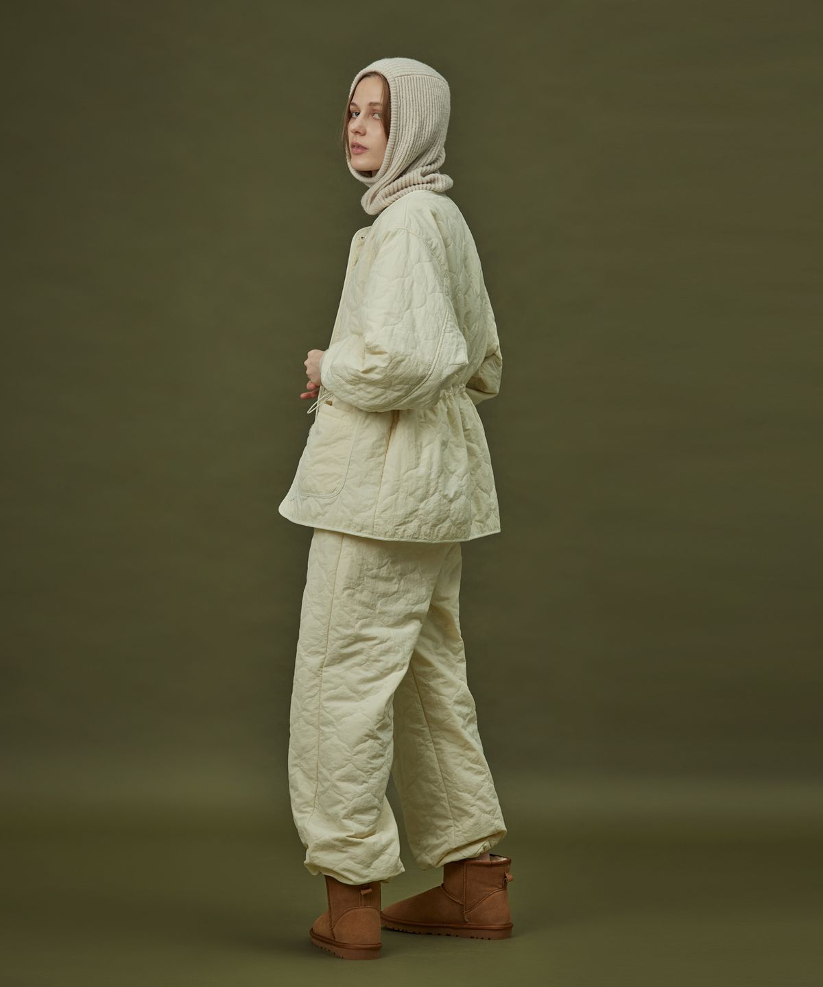 아템포(ATEMPO) QUILTING PADDING PANT_ivory (women)
