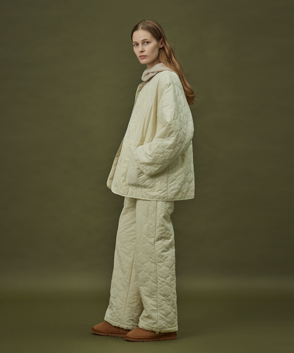 아템포(ATEMPO) QUILTING PADDING PANT_ivory (women)
