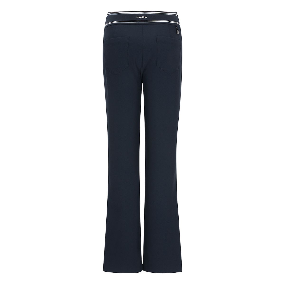 마틴골프(MARTINE GOLF) Logo Banding Bootcut Pants_Navy