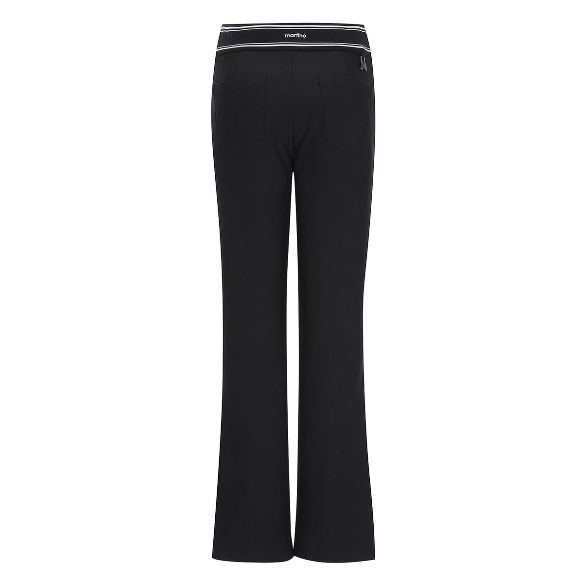 마틴골프(MARTINE GOLF) Logo Banding Bootcut Pants_Black