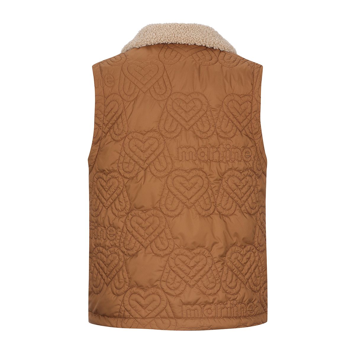 마틴골프(MARTINE GOLF) Heart Quilting Padding Vest_Camel