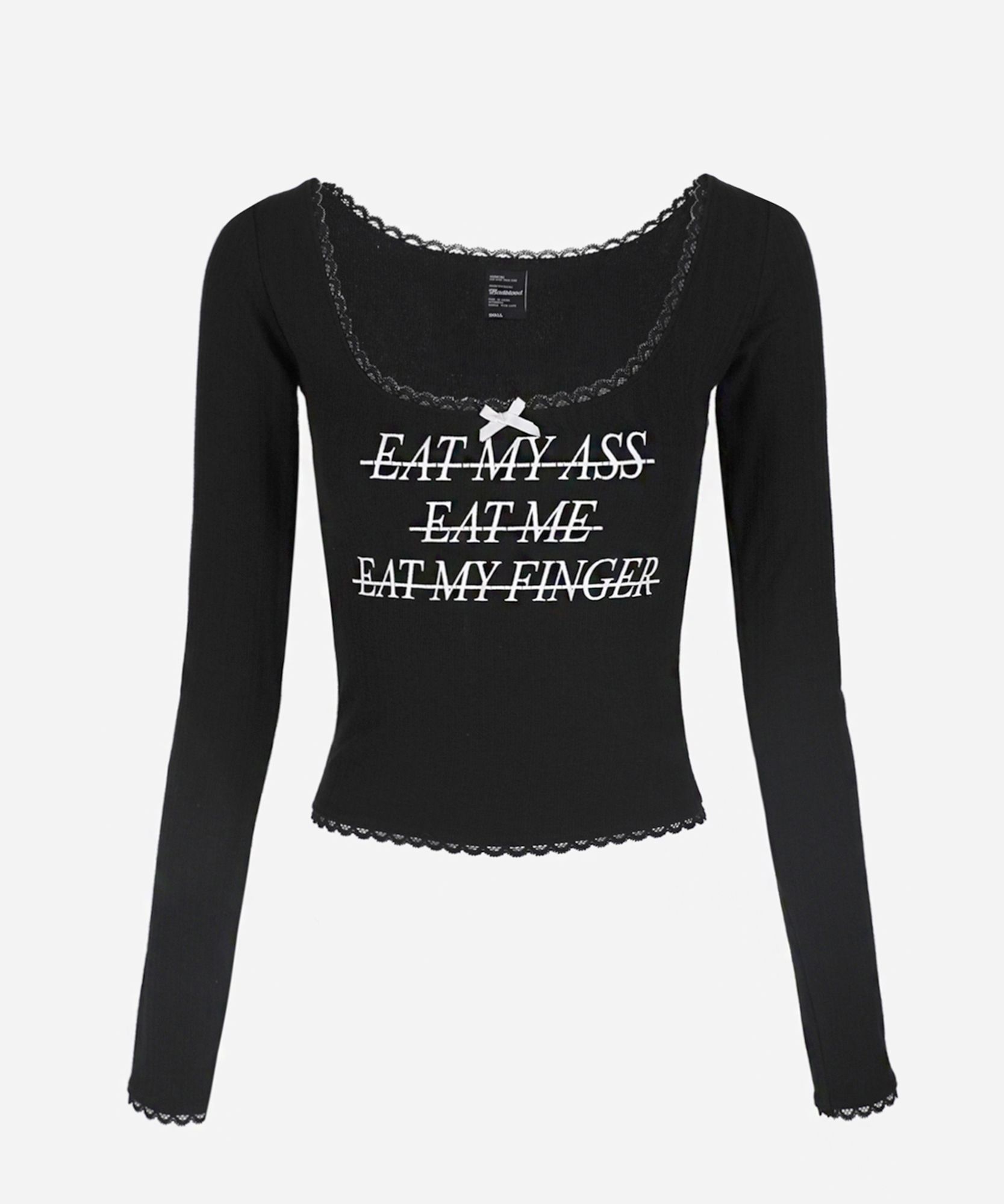 ■BADBLOOD■ Eat Me Long Sleeve Black w-tee23-090 MUSINSA | BADBLOOD Eat Me Long Sleeve - Black