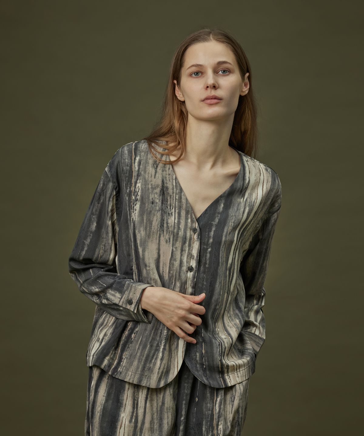 아템포(ATEMPO) COZY ROUND PAJAMA SET_flow grey