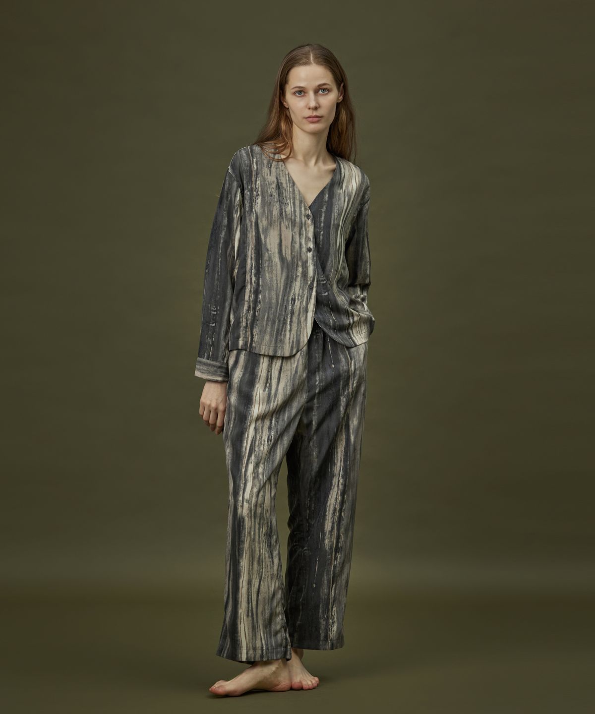 아템포(ATEMPO) COZY ROUND PAJAMA SET_flow grey