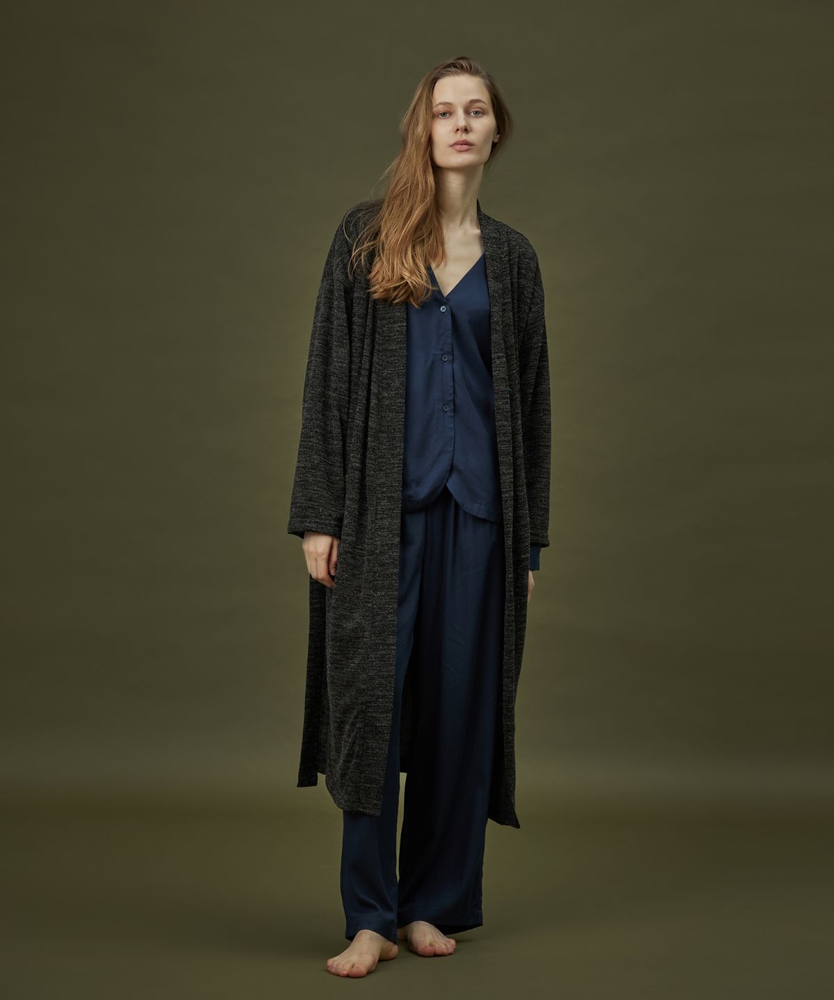아템포(ATEMPO) COZY ROUND PAJAMA SET_soft navy