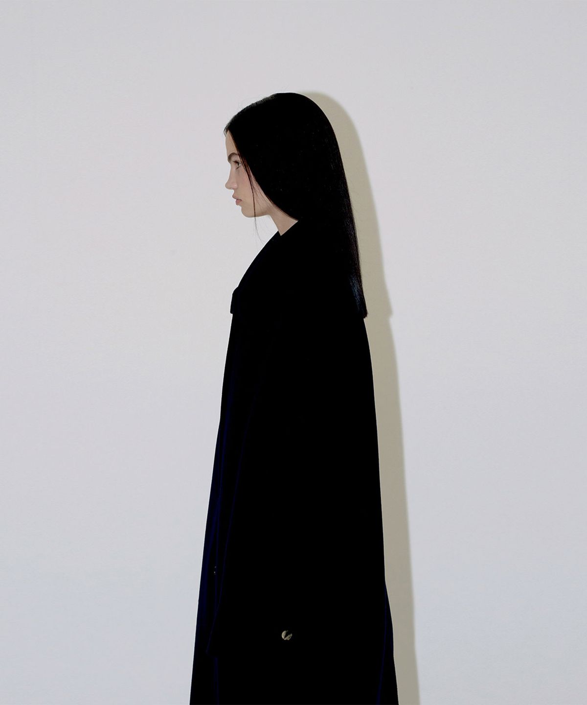 다이애그널(DIAGONAL) RELAXED BALMACAAN COAT (navy)