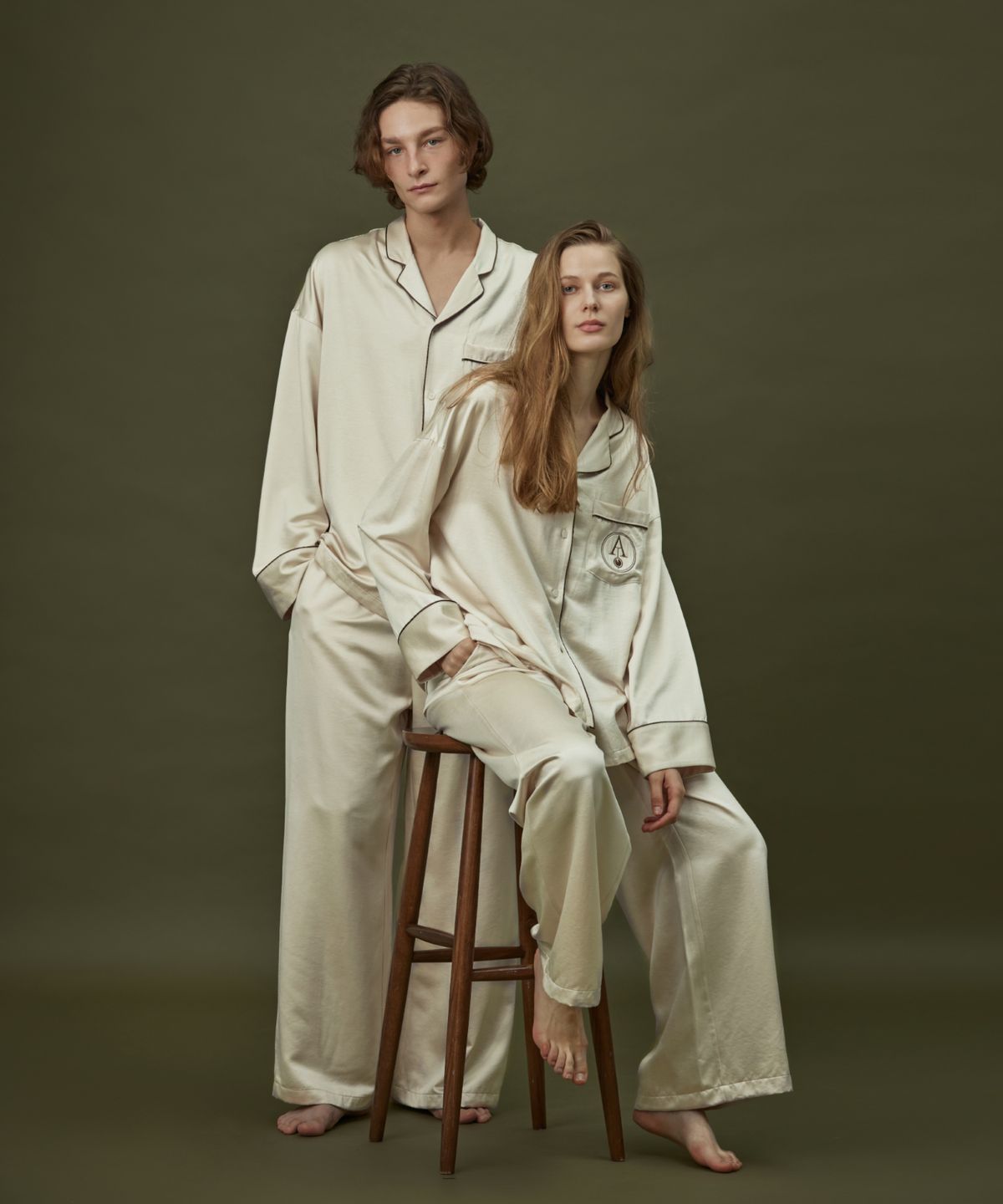 아템포(ATEMPO) CLASSIC PAJAMA COUPLE SET_champagne