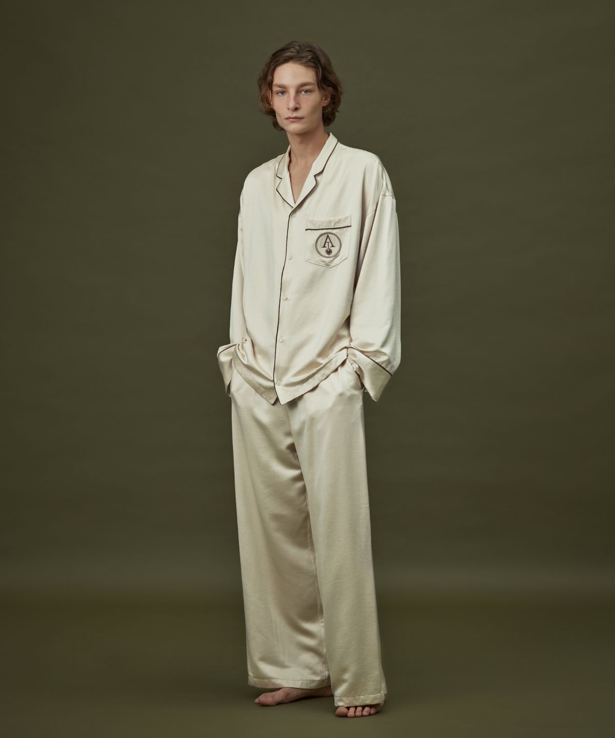 아템포(ATEMPO) CLASSIC PAJAMA COUPLE SET_champagne