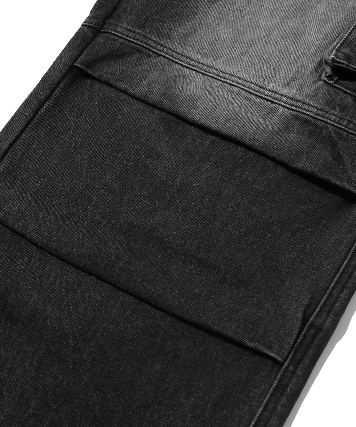 트릴리온(TRILLION) 파라슈트 카고 리벳 데님 팬츠 (BLACK)