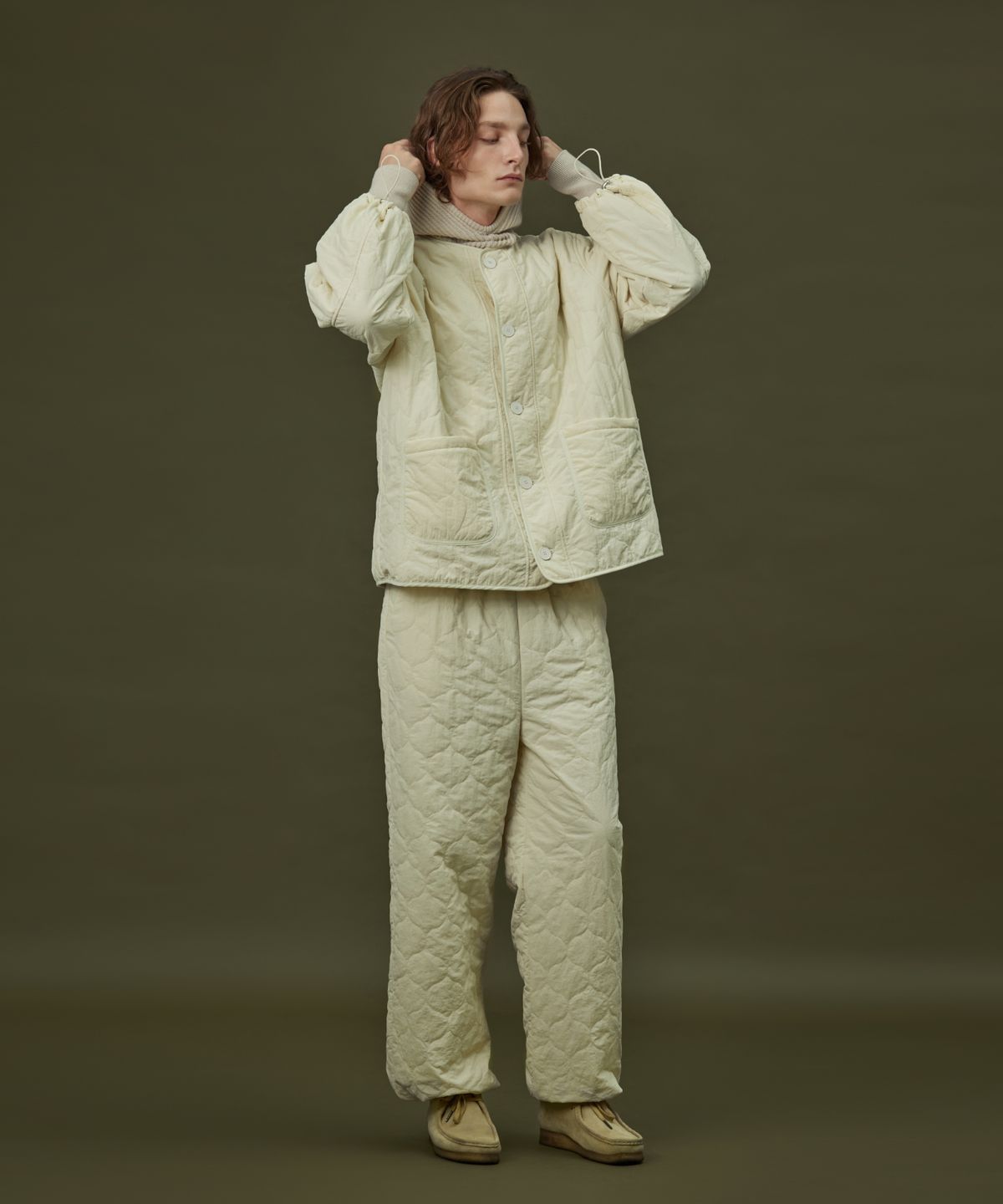 아템포(ATEMPO) QUILTING PADDING PANT_ivory (men)