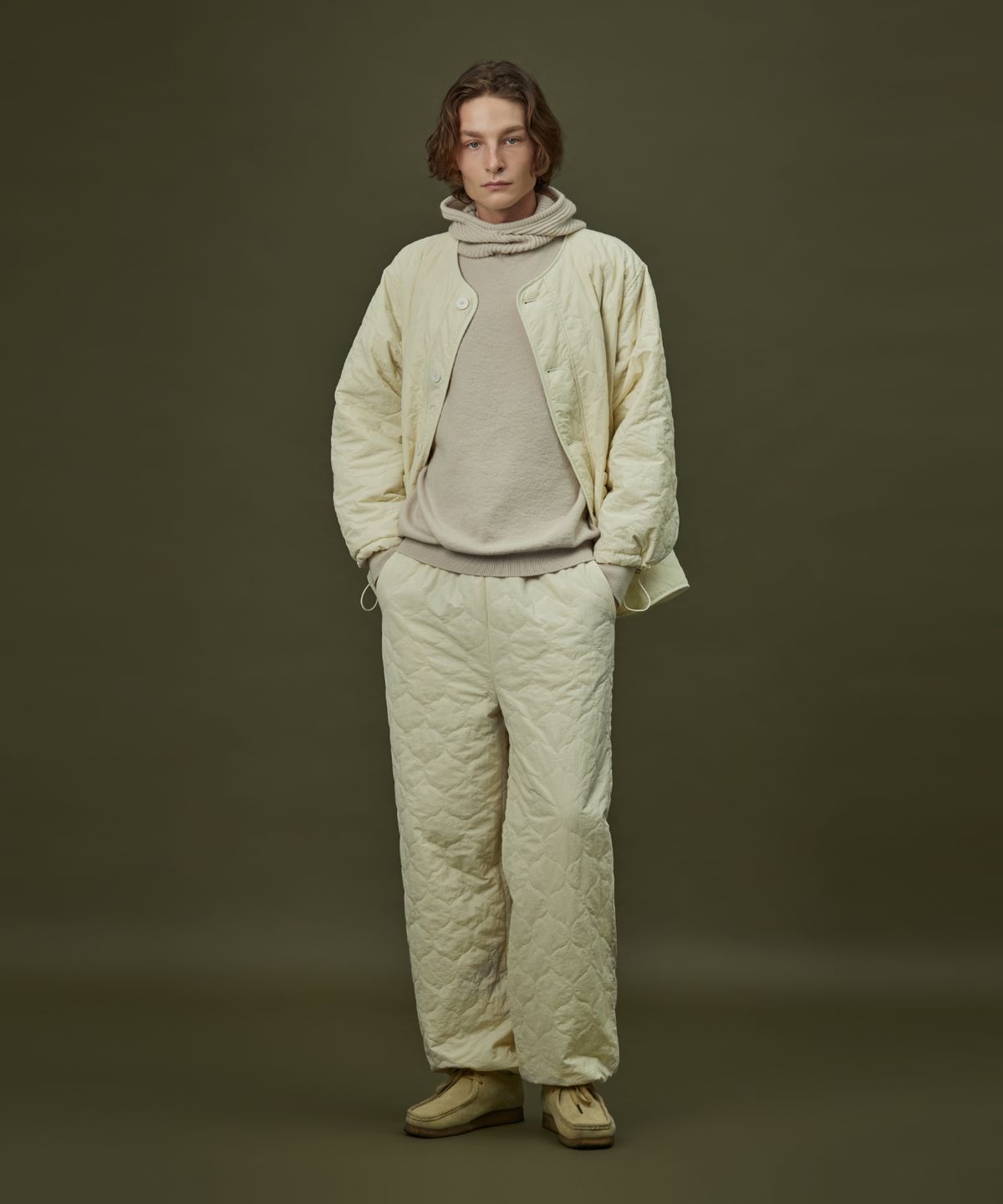 아템포(ATEMPO) QUILTING PADDING PANT_ivory (men)