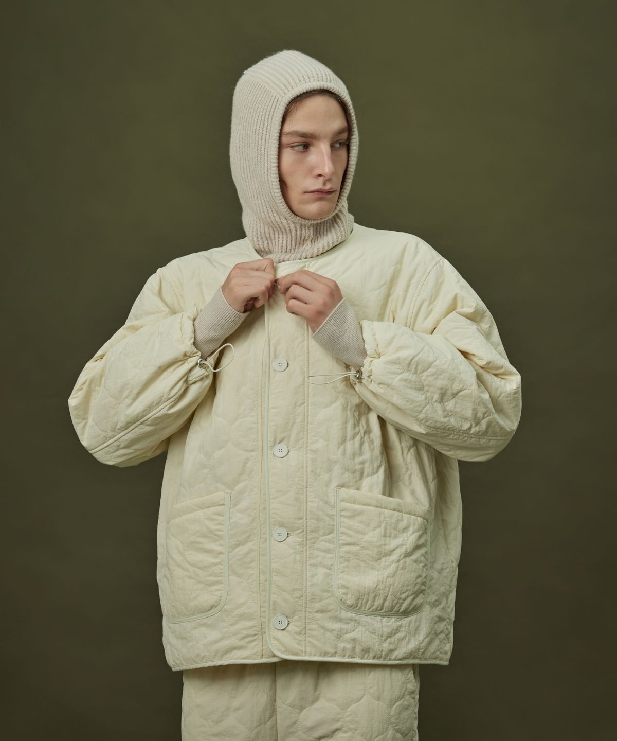아템포(ATEMPO) QUILTING PADDING JACKET_ivory (men)