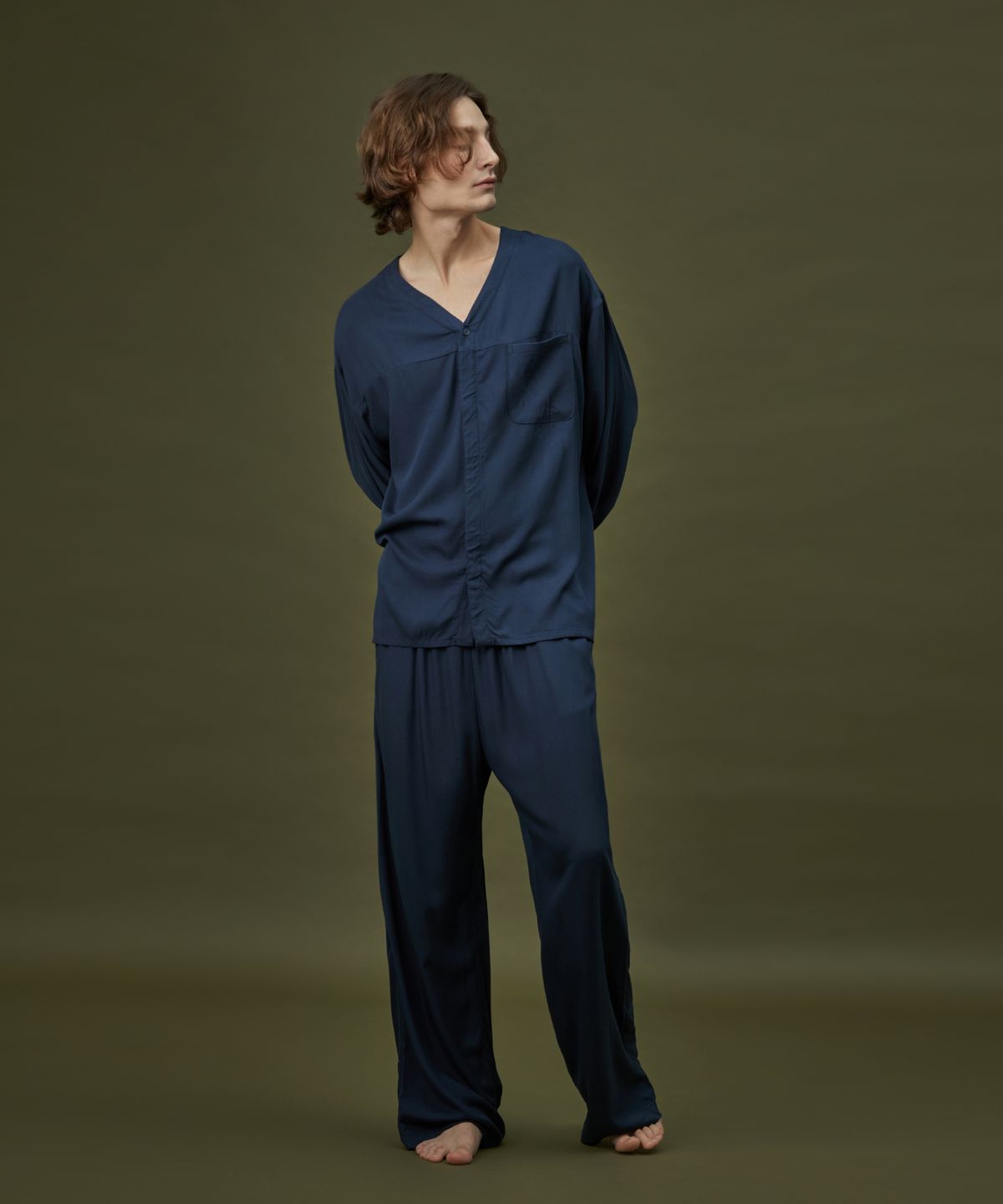 아템포(ATEMPO) COZY PAJAMA SET_soft navy