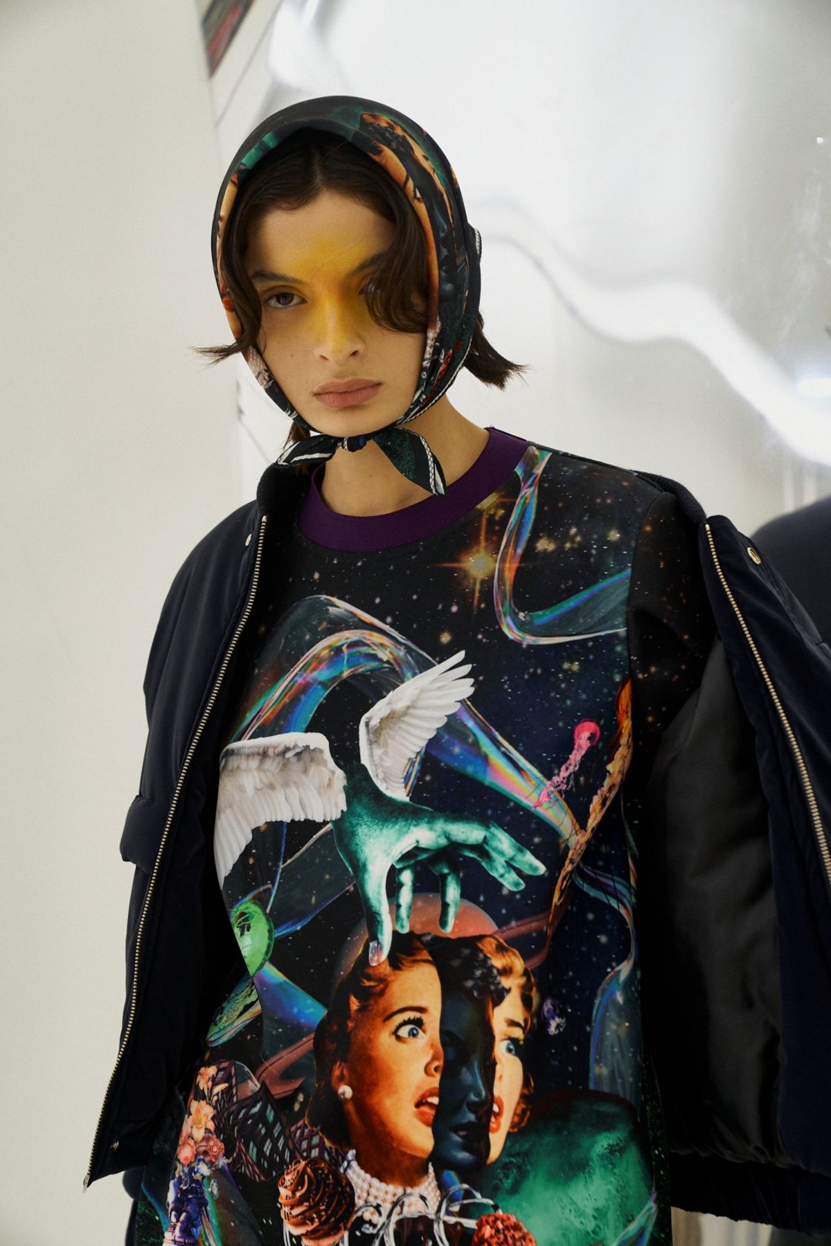 그리디어스(GREEDILOUS) Girl Face Neopreme Dress