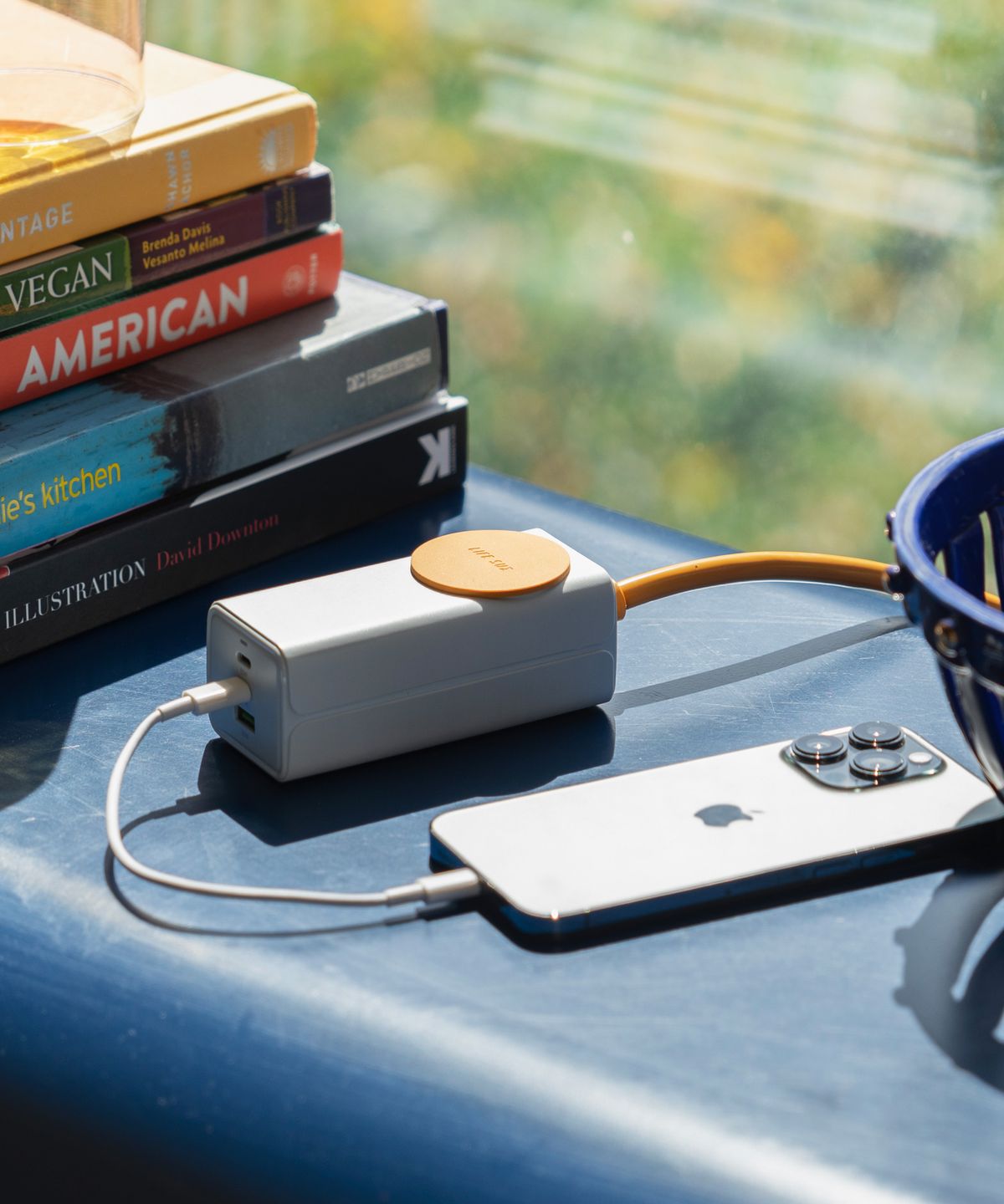 라이프썸(LIFESUM) GaN 65W 초고속 멀티탭 USB 1.8m (LFS-HA54) 미스트블루
