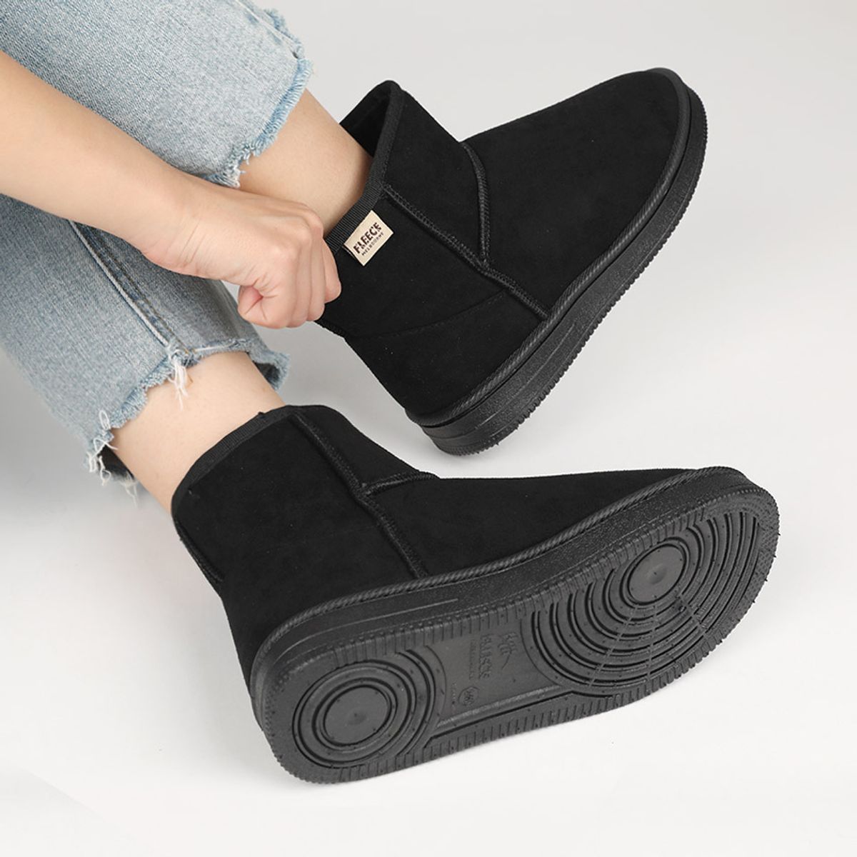 플리스멜번(FLEECE MELBOURNE) 어그 털부츠 샌드리지 딥블랙_SANDRIDGE DEEPBLACK_JD13