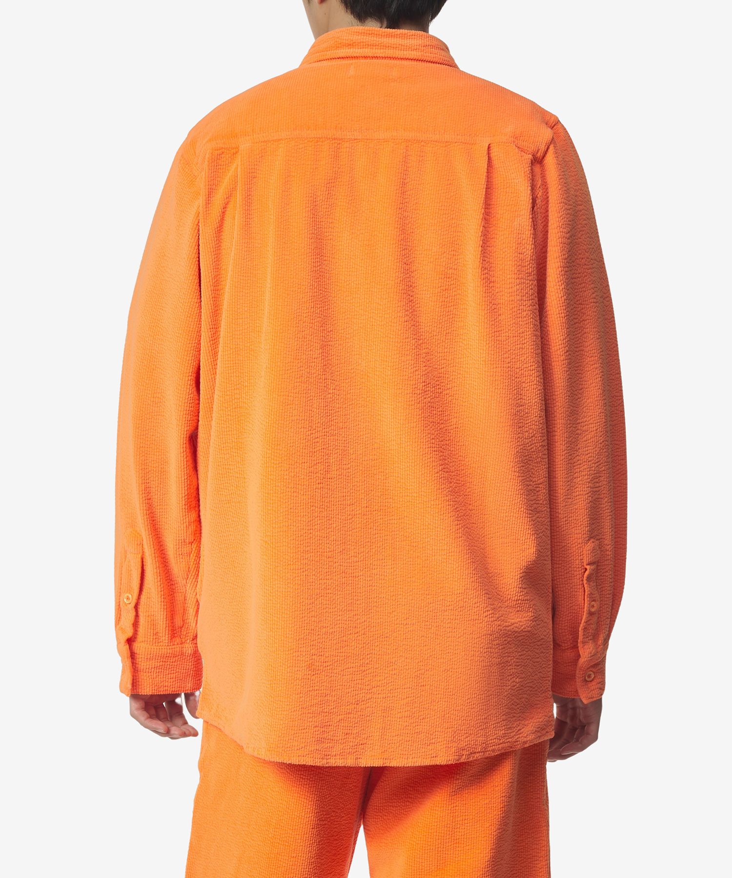 MUSINSA公式 | ERL Logo Embroidery Corduroy Shirt - Orange