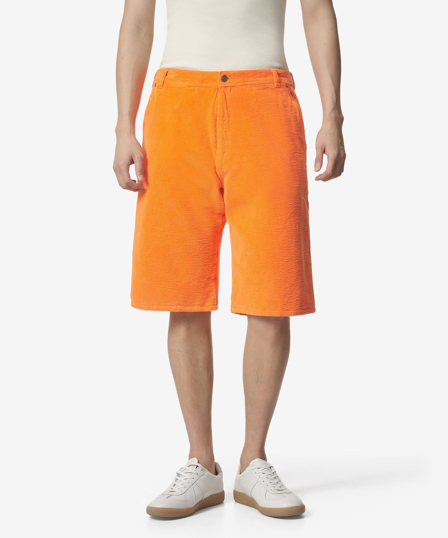 MUSINSA公式 | ERL コーデュロイデニムショートパンツ - オレンジ