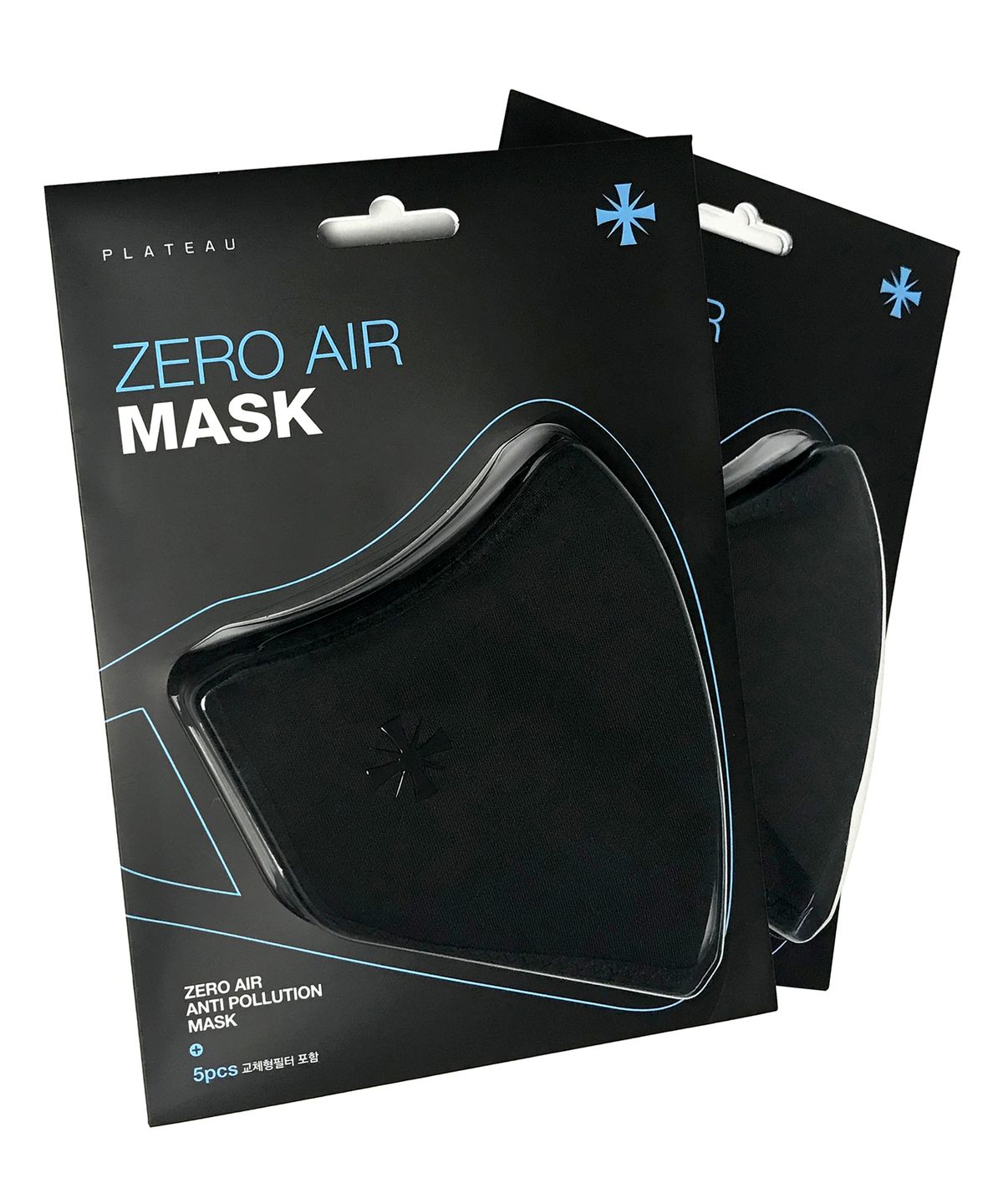 플래토(PLATEAU) 빅사이즈 마스크 XL ZERO AIR MASK BLACK