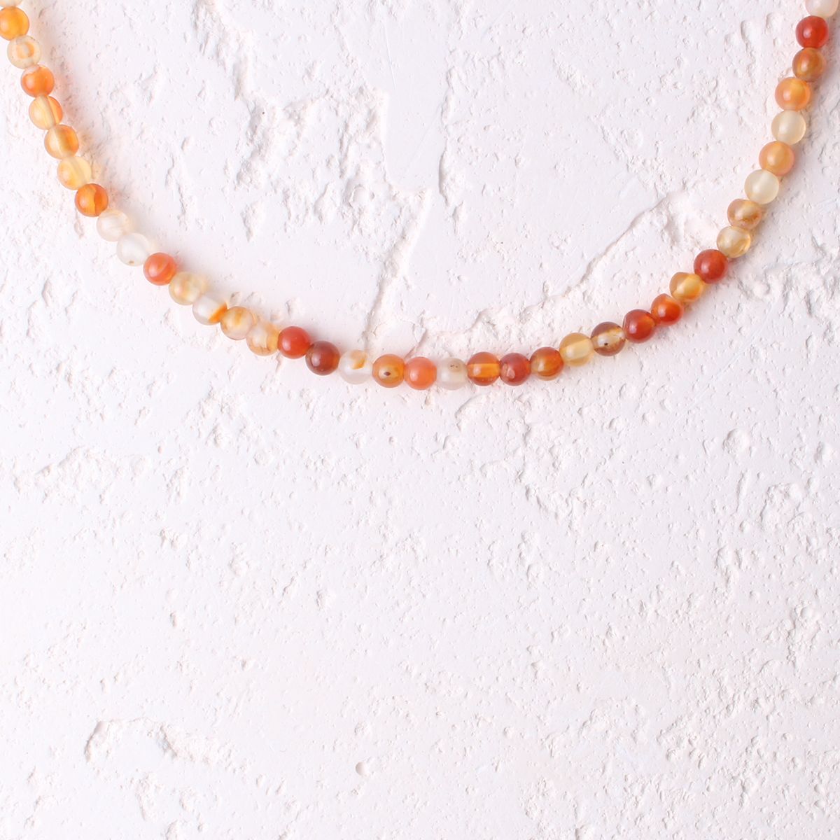 비엔베투(Bien Vetu) 4mm 커넬리언 원석 목걸이