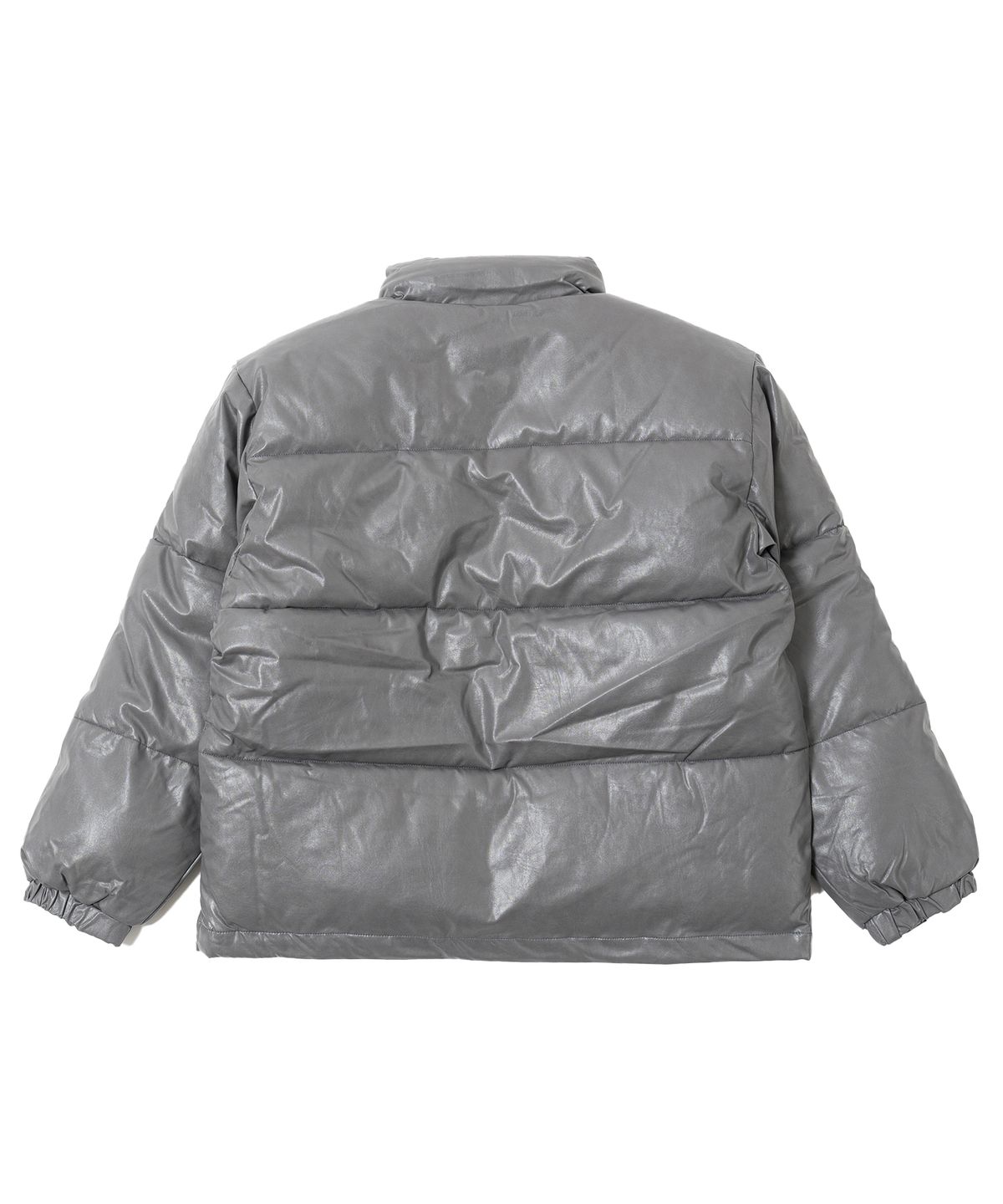 벤 데이비스(BEN DAVIS) WHITE LABEL FAUX LEATHER PUFFER JACKET BLACK