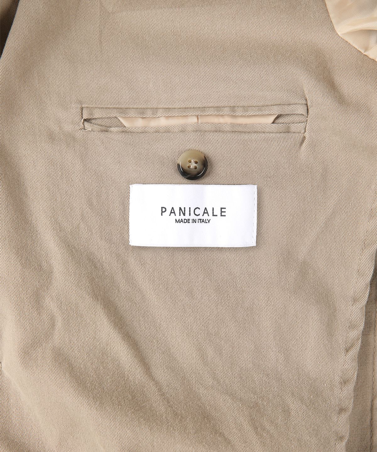 빠니깔레(PANICALE) 베이지 가먼트다잉 캐주얼 면 재킷