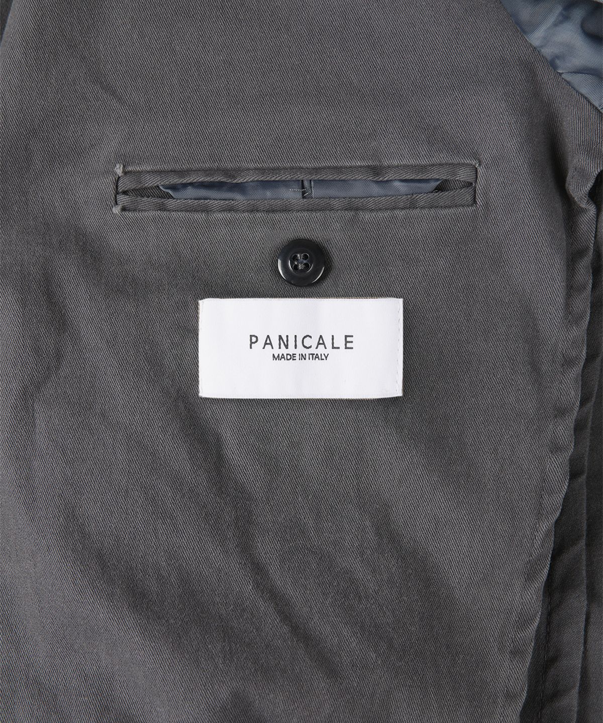 빠니깔레(PANICALE) 차콜 가먼트다잉 캐주얼 면 재킷