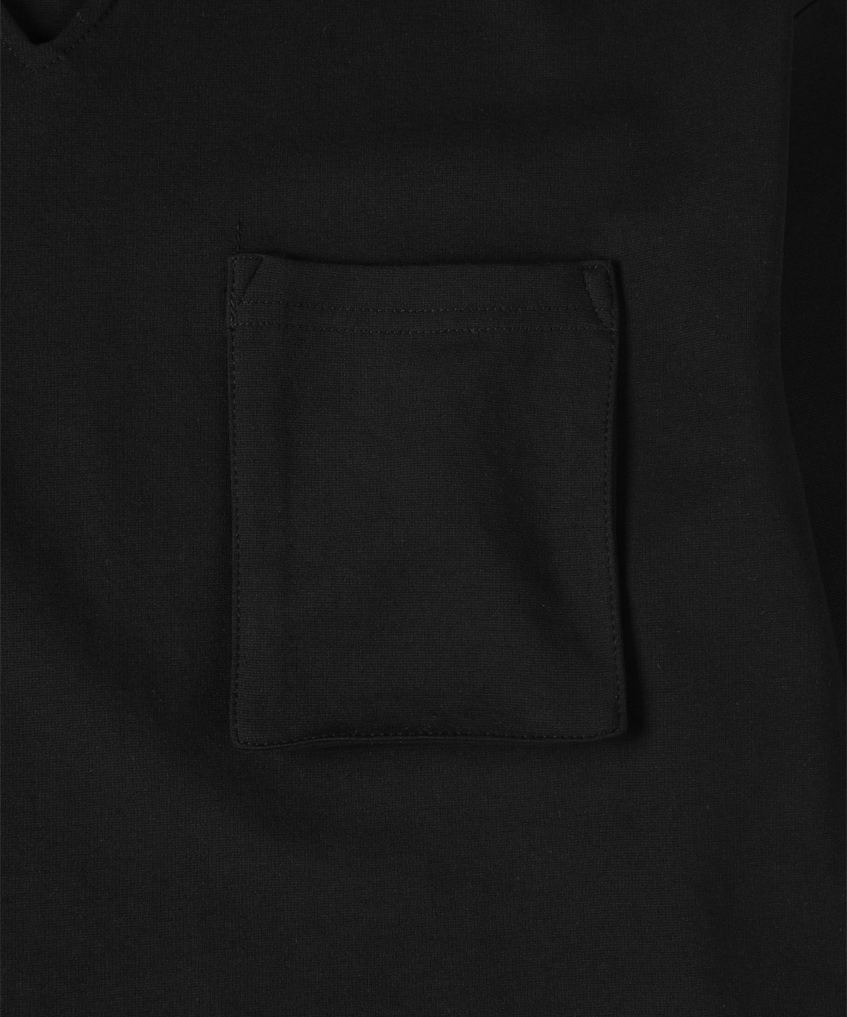 빠니깔레(PANICALE) 블랙 스탠다드넥 긴팔 티셔츠