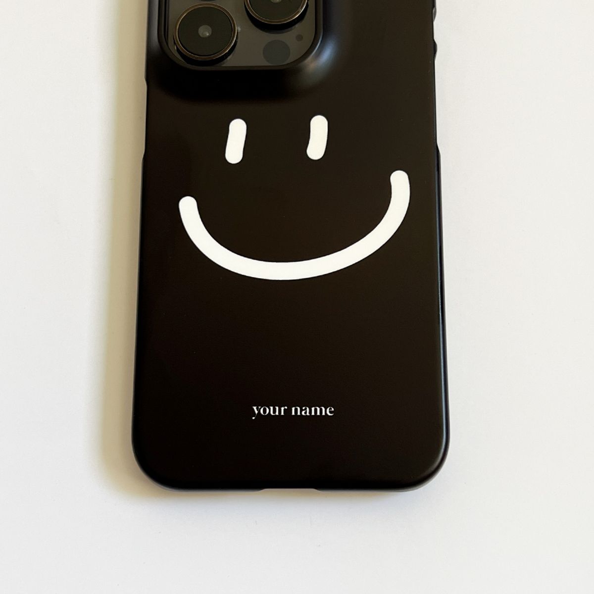 에이쓰리비쓰리(A3B3) (Phone Case) Smile Black 스마일 블랙 하드 케이스