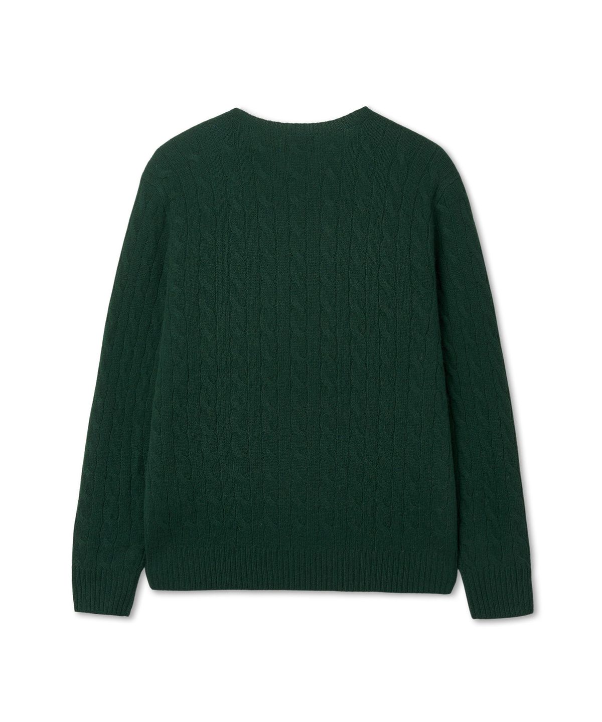 폴로 랄프 로렌(POLO RALPH LAUREN) 케이블 니트 울 캐시미어 스웨터 - 그린