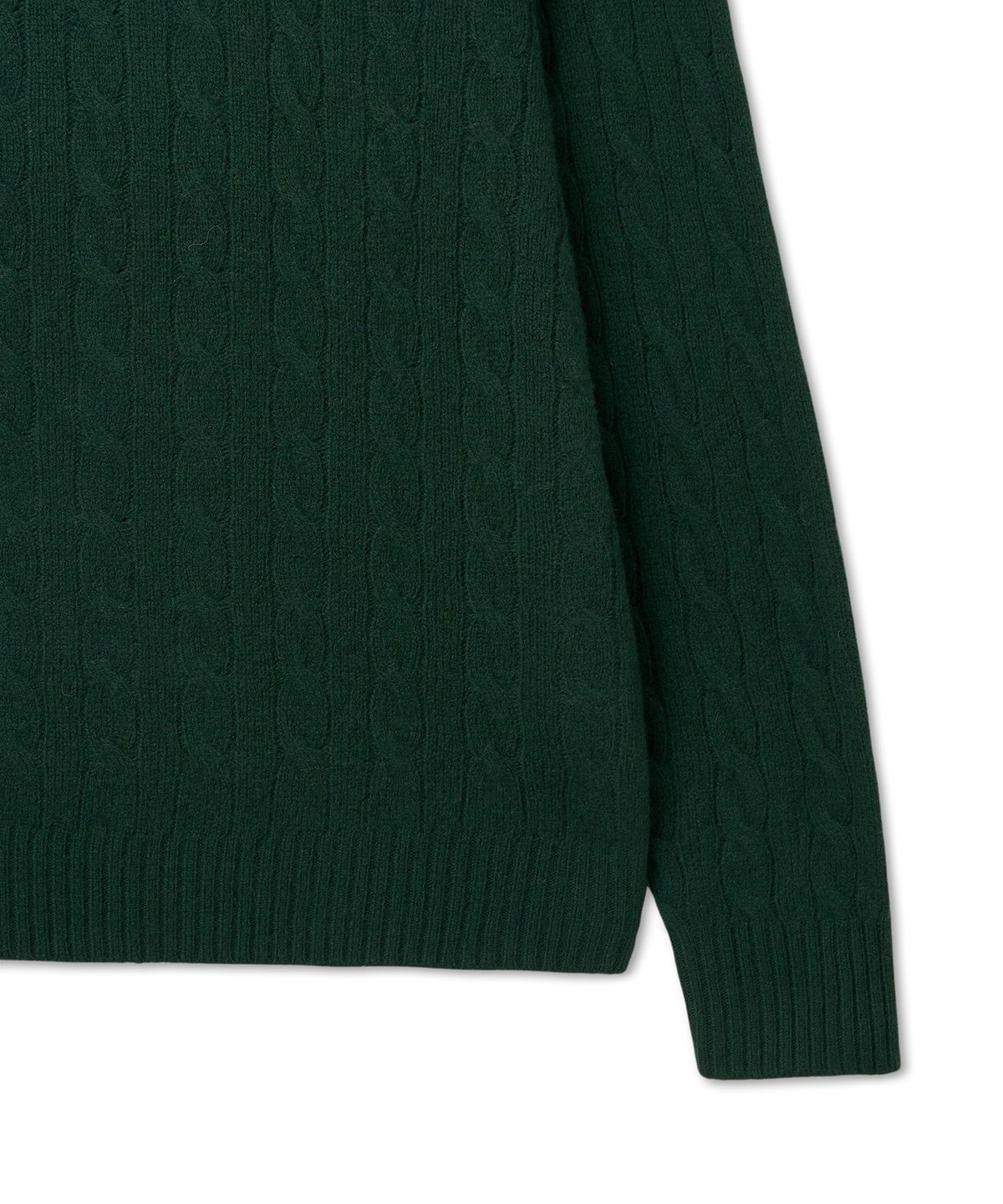 폴로 랄프 로렌(POLO RALPH LAUREN) 케이블 니트 울 캐시미어 스웨터 - 그린