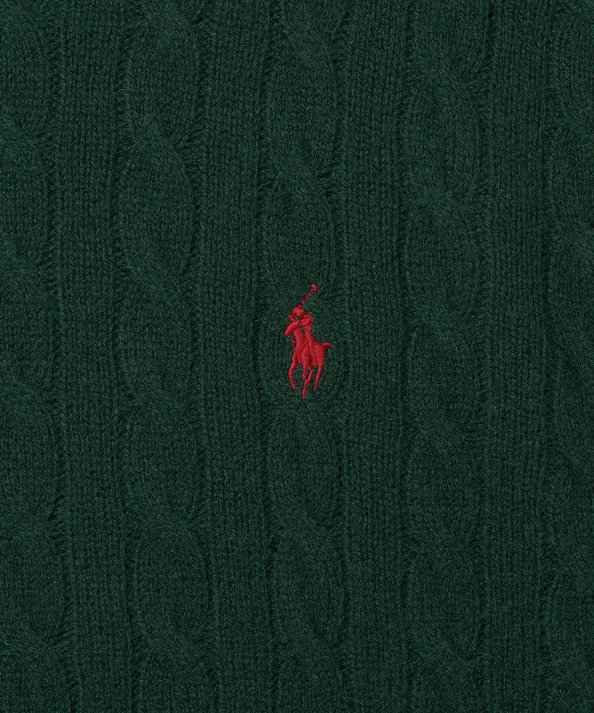 폴로 랄프 로렌(POLO RALPH LAUREN) 케이블 니트 울 캐시미어 스웨터 - 그린