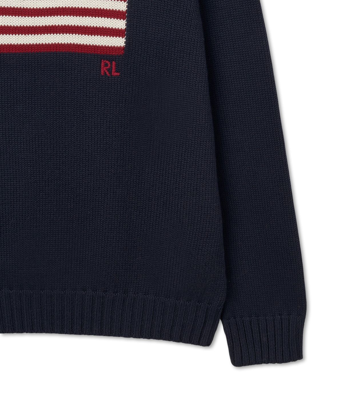 폴로 랄프 로렌(POLO RALPH LAUREN) 아이코닉 플래그 스웨터 - 블루
