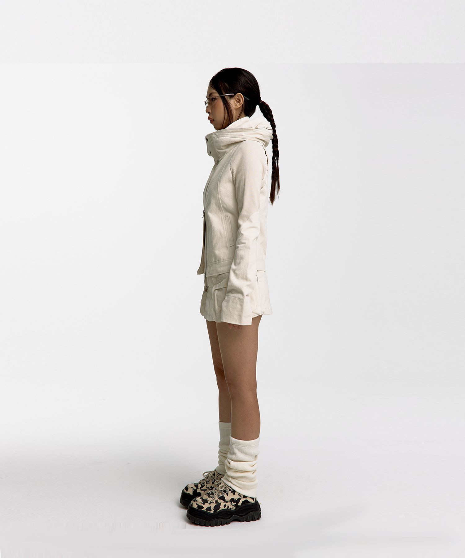 ★2025SS新作★KASHIKO★Fluffy Cargo Mini Skirt Pants MUSINSA公式 | KASHIKO Fluffy Cargo Mini Skirt Pants