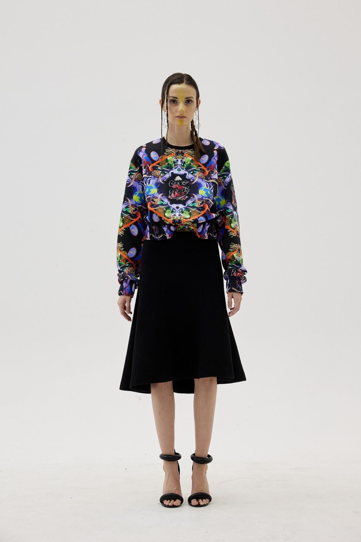 그리디어스(GREEDILOUS) Mermaid Flare Knee-Length Skirt